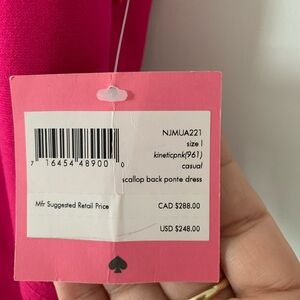 Kate Spade dress, colour Coral. Brand new, never warn. Size Large
